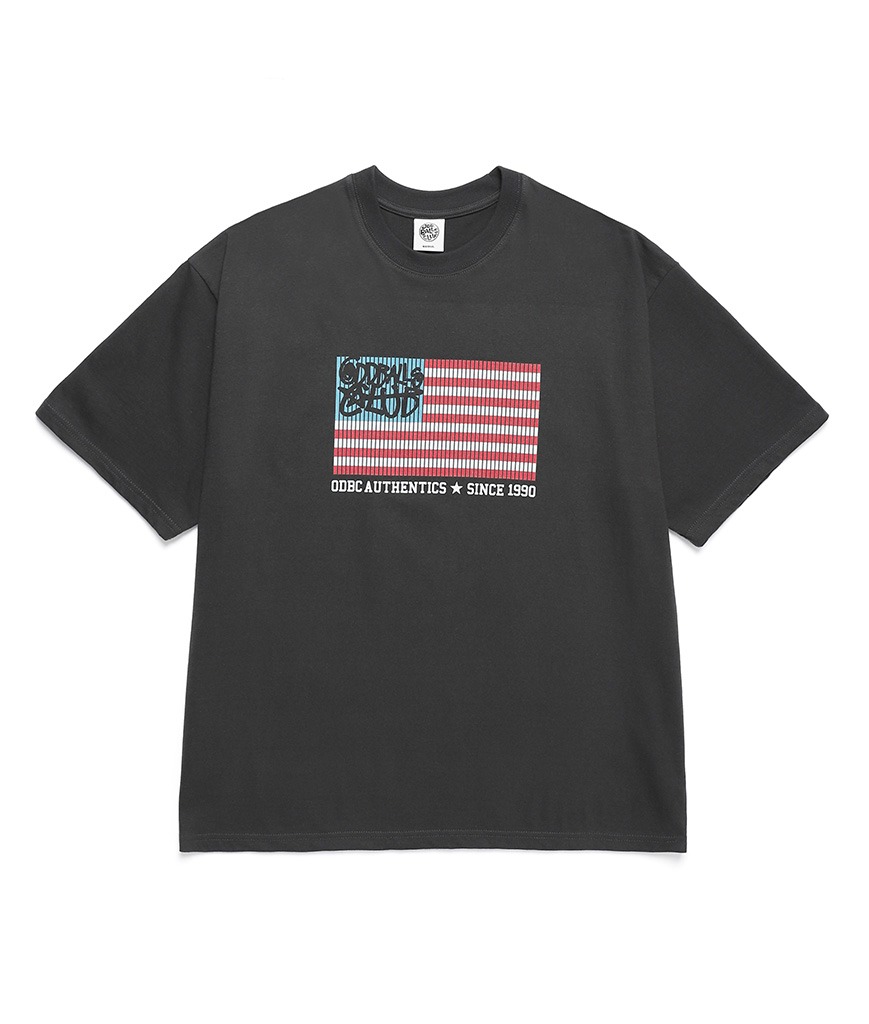 ODBC 아메리카 반팔 티셔츠 챠콜